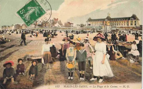 AK / Ansichtskarte Malo-les-Bains Dunkerque 59 Nord La plage et le casino