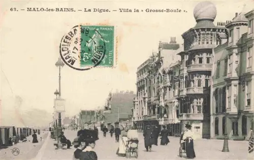 AK / Ansichtskarte Malo-les-Bains Dunkerque 59 Nord La Digue Villa la Grosse Boule