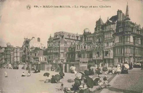 AK / Ansichtskarte Malo-les-Bains Dunkerque 59 Nord La plage et ses chalets