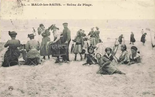 AK / Ansichtskarte Malo-les-Bains Dunkerque 59 Nord Scène de plage