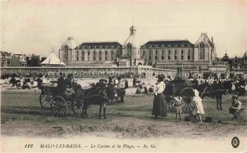 AK / Ansichtskarte Malo-les-Bains Dunkerque 59 Nord Le casino et la plage