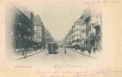 AK / Ansichtskarte LILLE 59 Nord Rue Nationale