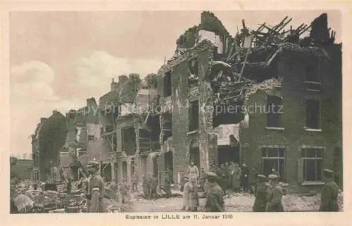 AK / Ansichtskarte LILLE 59 Nord Explosion am 11. Januar 1916 Ruines Grande Guerre Truemmer 1. Weltkrieg