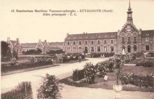 AK / Ansichtskarte Zuydcoote Dunkerque 59 Nord Sanatorium Martime Vancauwenberghe Allée Principale