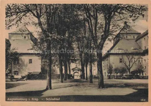 AK / Ansichtskarte Augustusburg Schlosshof