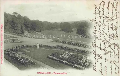AK / Ansichtskarte Haras du Pin ROUEN 76 Seine-Maritime Terrasse et parc