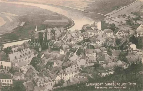 AK / Ansichtskarte Saarburg Saar (ex Bez Trier) Rheinland-Pfalz Panorama der Oberstadt