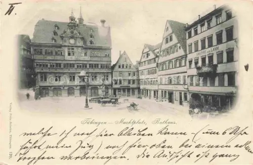 AK / Ansichtskarte TueBINGEN BW Marktplatz Rathaus