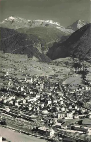 AK / Ansichtskarte Brig Glis BRIGUE VS Panorama Blick gegen Simplon Wasenhorn und Huebschhorn