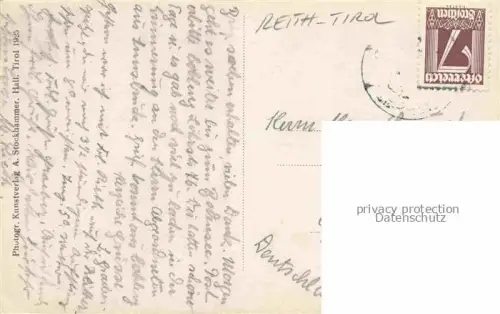 AK / Ansichtskarte Reith Alpbachtal Tirol AT Teilansicht mit Kirche Pferdewagen