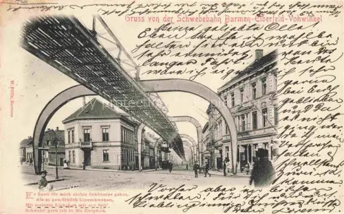 AK / Ansichtskarte Barmen Elberfeld WUPPERTAL Schwebebahn