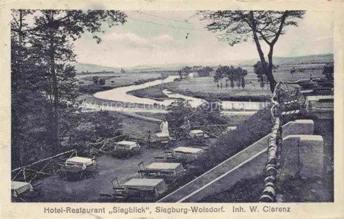 AK / Ansichtskarte Wolsdorf Siegburg NRW Hotel Restaurant Siegblick Terrasse