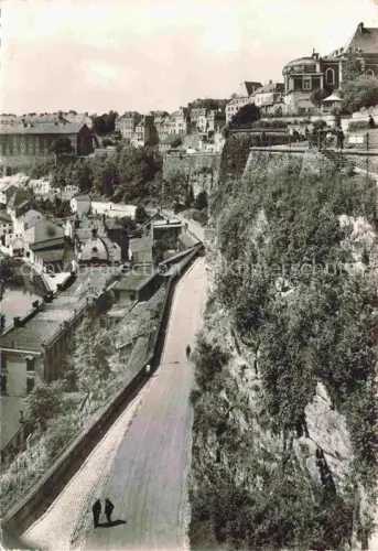AK / Ansichtskarte LUXEMBOURG  Luxemburg Chemin de la Corniche et faubourg du Grund