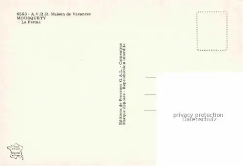 AK / Ansichtskarte Mousquety L Isle-sur-la-Sorgue Avignon 84 Vaucluse Maison de Vacances La Ferme