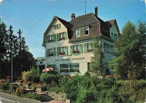 AK / Ansichtskarte Dottikon AG Hotel Restaurant Bahnhof