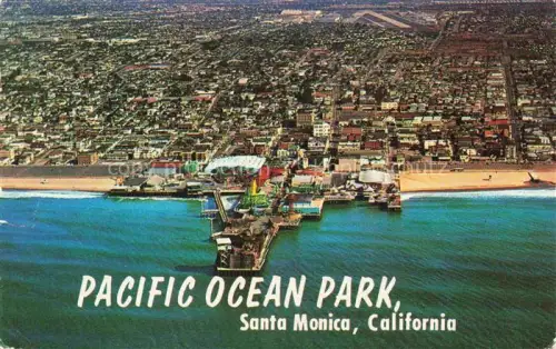 AK / Ansichtskarte Santa Monica California USA Pacific Ocean Park Fliegeraufnahme
