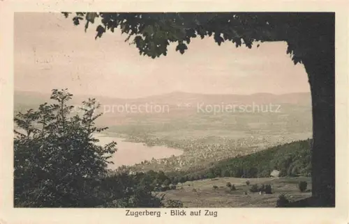 AK / Ansichtskarte ZUG  Zugersee ZG Blick vom Zugerberg