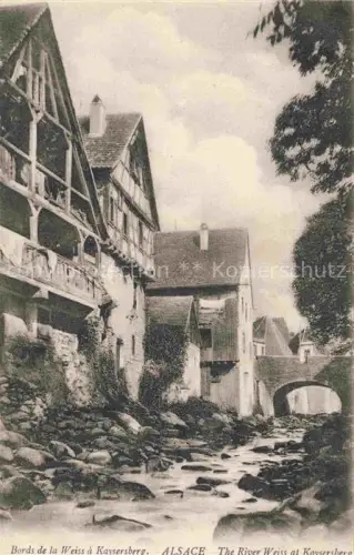 AK / Ansichtskarte Kaysersberg Kaisersberg Alsace 68 Haut Rhin Bords de la Weiss 