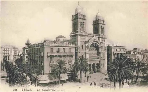 AK / Ansichtskarte TUNIS Tunesie La Cathedrale