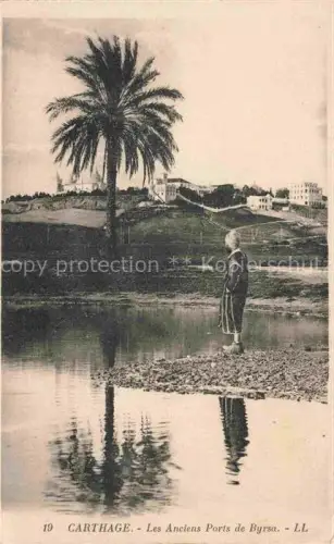 AK / Ansichtskarte Carthage  Karthago Carthago Tunesie Les Anciens Ports de Byrsa