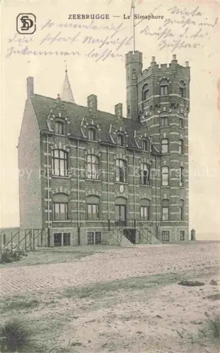 AK / Ansichtskarte ZEEBRUGGE Zee-Brugge Zeebruegge Belgie Le Simaphore