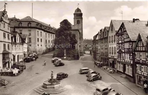 AK / Ansichtskarte Hachenburg Westerwald Alter Markt mit Kirche