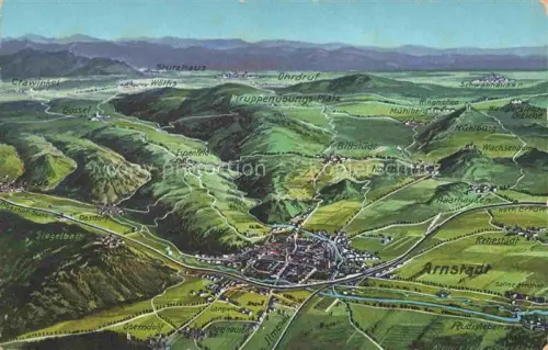 AK / Ansichtskarte Arnstadt Ilm Thueringen aus der Vogelperspektive