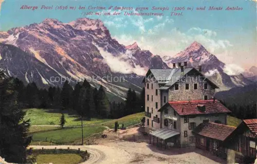 AK / Ansichtskarte Cortina d Ampezzo Veneto IT Albergo Pocol Monte Antelao Dolomitenstrasse
