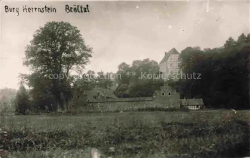AK / Ansichtskarte Herrnstein Schloss Winterscheid Siegkreis Ruppichteroth NRW Burg Herrnstein Broeltal