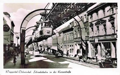 AK / Ansichtskarte Vohwinkel WUPPERTAL Schwebebahn in der Kaiserstrasse