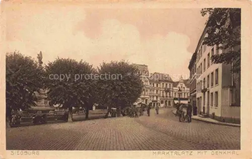 AK / Ansichtskarte Siegburg NRW Marktplatz mit Denkmal
