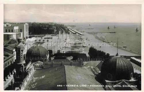 AK / Ansichtskarte VENEZIA Venedig Venice Venise IT Panorama dall' Hotel Excelsior Spiaggia