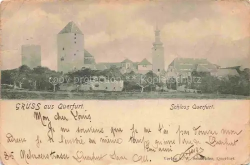 AK / Ansichtskarte Querfurt Sachsen-Anhalt Ansicht mit Schloss