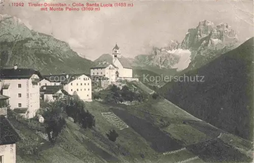 AK / Ansichtskarte Colle Santa Lucia 1453m Belluno Veneto IT Bergdorf Blick gegen Monte Pelmo Dolomiten