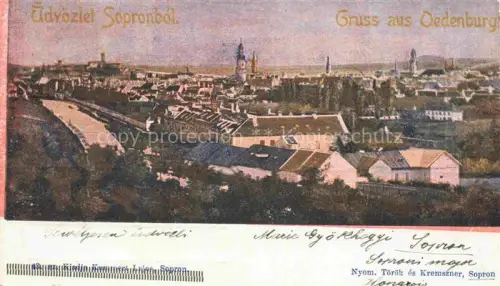 AK / Ansichtskarte Oedenburg SOPRON HU Stadtpanorama