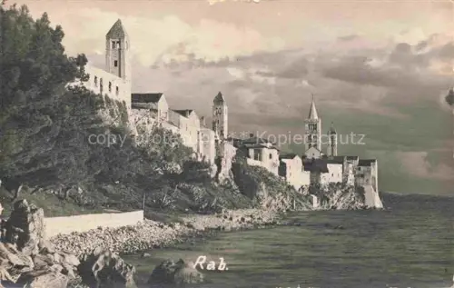 AK / Ansichtskarte Rab  Croatia Kuestenpanorama Haeuserpartie am Wasser