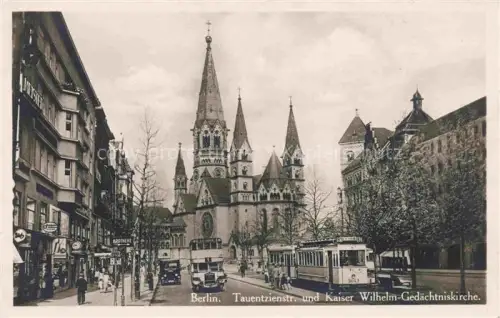 AK / Ansichtskarte BERLIN Tauentzienstrasse und Kaiser Wilhelm-Gedaechtniskirche