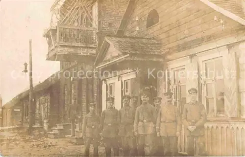 AK / Ansichtskarte Militaria WK1 Krieg im Osten Gruppenfoto 