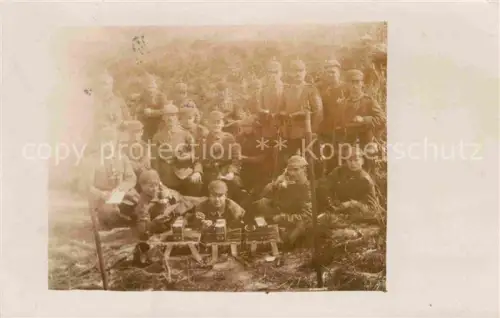 AK / Ansichtskarte Militaria Telegraphie Gruppenfoto WK1 