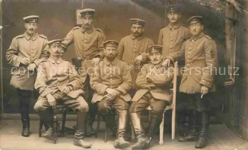 AK / Ansichtskarte Telegraphie Militaria WK1 Fernsprecher- Abteilung Gruppenfoto