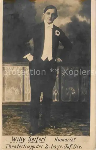 AK / Ansichtskarte Kuehne-Lager WK1 Romagne-sous-Montfaucon VERDUN 55 Meuse Wandertheater Willy Seifert Humorist