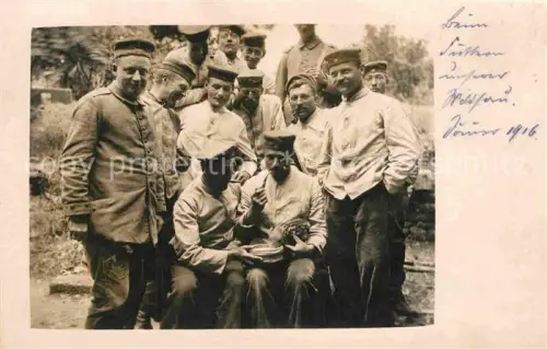 AK / Ansichtskarte ULM  Donau Wk1 Gruppenfoto im Felde