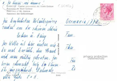 AK / Ansichtskarte GABICCE MARE IT Panorama des Gabicceberges