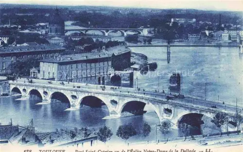 AK / Ansichtskarte TOULOUSE 31 Haute-Garonne Pont Saint Catrian vue de l'Eglise Notre Dame de la Dalhade