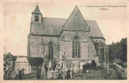 AK / Ansichtskarte Crevecoeur-sur-l Escaut Cambrai 59 Nord Eglise