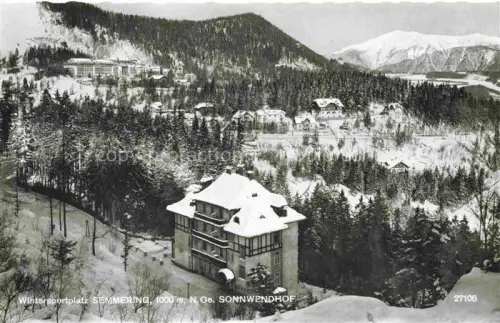 AK / Ansichtskarte Semmering Niederoesterreich AT Sonnwendhof Panorama