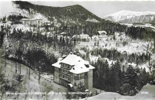 AK / Ansichtskarte Semmering Niederoesterreich AT Sonnwendhof