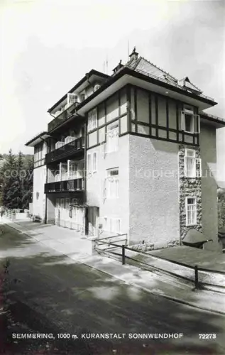 AK / Ansichtskarte Semmering Niederoesterreich AT Kuranstalt Sonnwendhof
