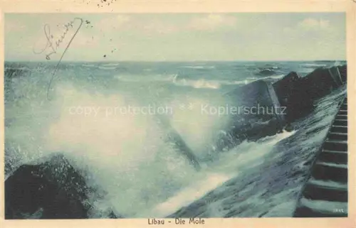 AK / Ansichtskarte Libau LIEPAJA Latvia Die Mole