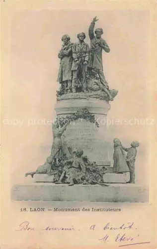 AK / Ansichtskarte LAON 02 Aisne Monument des Instituteurs